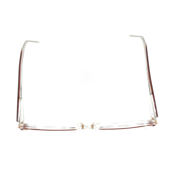 Swank Vintage Alexandra 791-090 Brown Clear Eyeglasses Frames 55-12 135 France - Picture 3 of 12